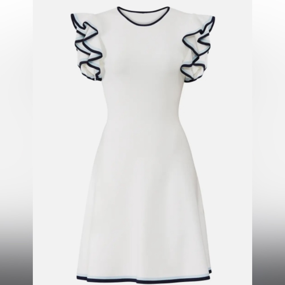 Shoshanna Saya Ruffled Knit Dress. Size M. NWT. MSRP $400.